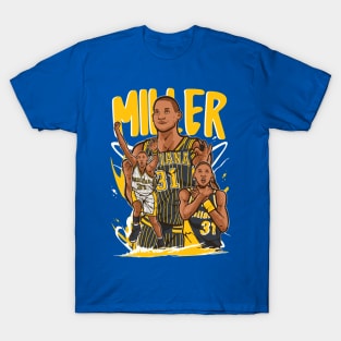 Reggie Miller Cartoon T-Shirt